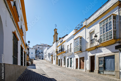 Streets of Arcos de la frontera  pueblos blancos region  Andalusia  Spain  Europe