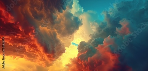 Majestic clouds swirl and shift in the vibrant palette of sunset, captured in mesmerizing HD timelapse.