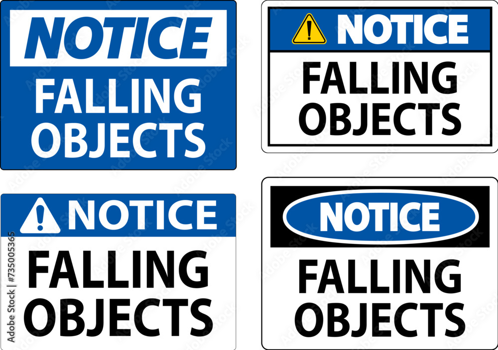 Notice Sign, Falling Objects