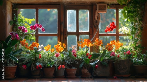 flower room window