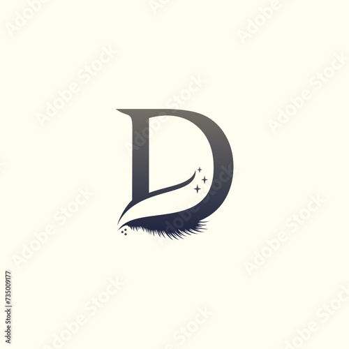 Eyelashes logo design vector for business beauty