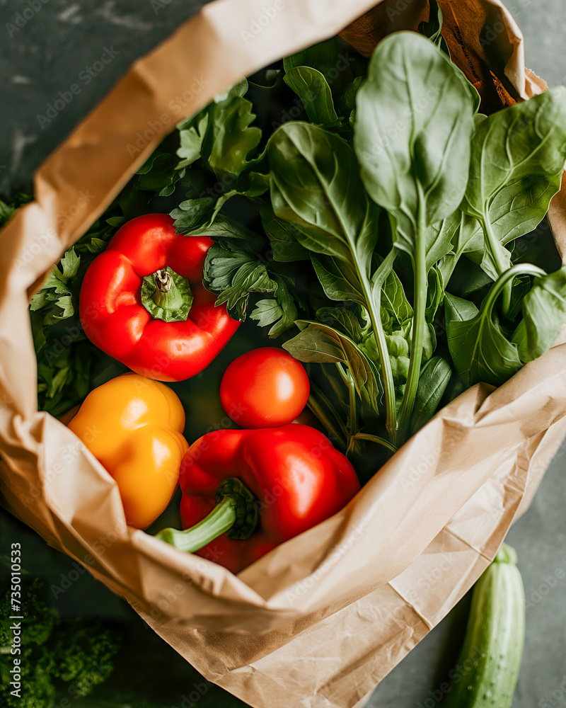 Fresh Vegetable Mix in Paper Bag