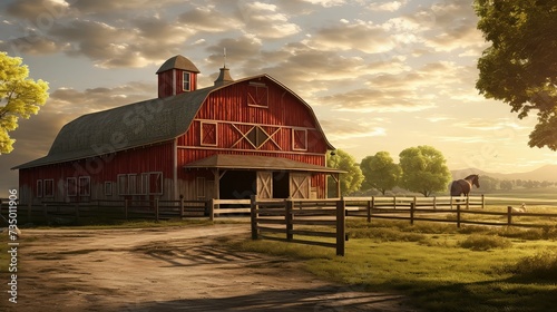 ranch horse farm barn
