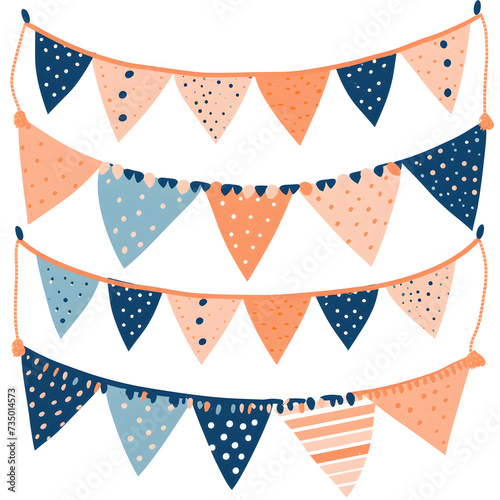 colorful hanging bunting 