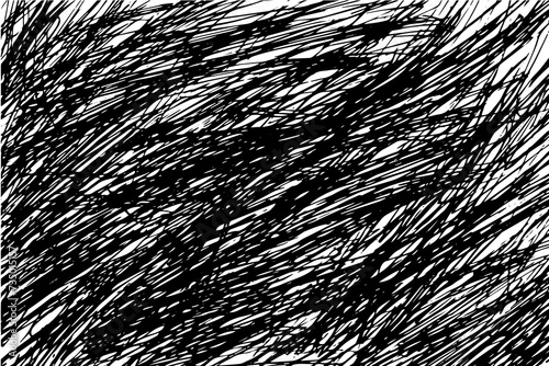 Scribble grunge texture. Square abstract background design. Line vector drawing.