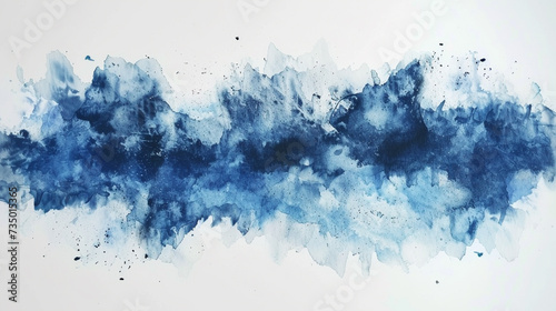 Navy Blue color watercolor texture photo