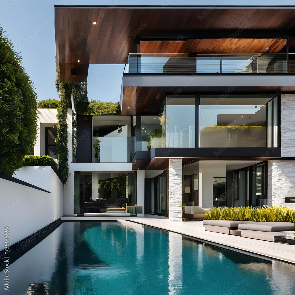 Fototapeta premium hotel swimming pool