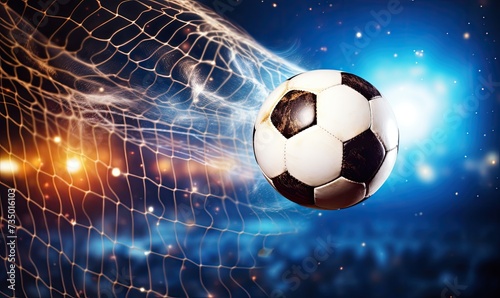 Soccer Ball in Goal Net © uhdenis