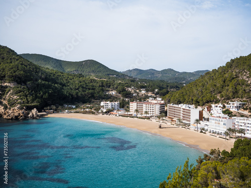 Cala San Vicente beach in Ibiza, Balearic Islands