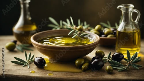 olive oil and rosemary