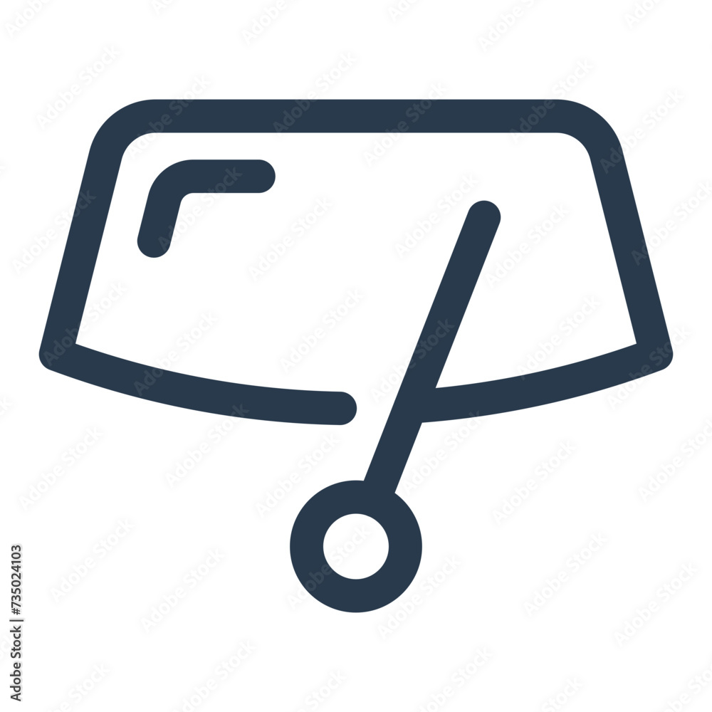 Clear Windshield Technology Vector Icon Illustration Clear Windshield Technology Vector Icon Illustration