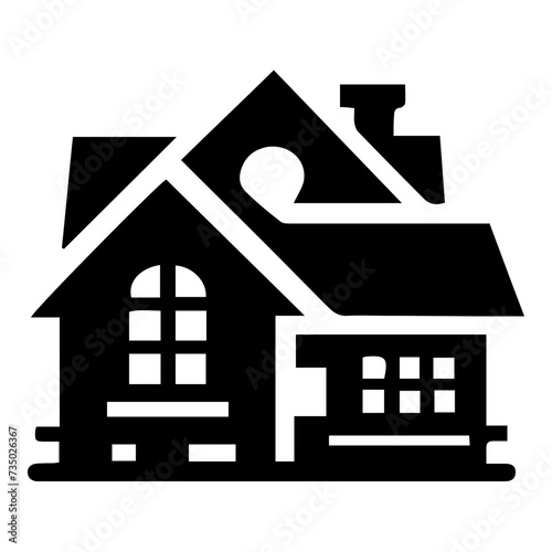 Charming House Vector Icon: Cozy Home Graphics for Real Estate, Property Listings & Architecture Designs