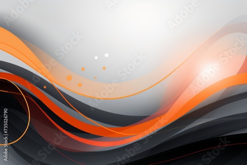 Abstract background with grey, black and orange waves for health awareness, Neurological Conditions

 photo