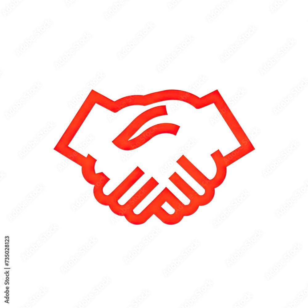 Illustration of shaking hands, indicating an agreement Illustration of shaking hands, indicating an agreement