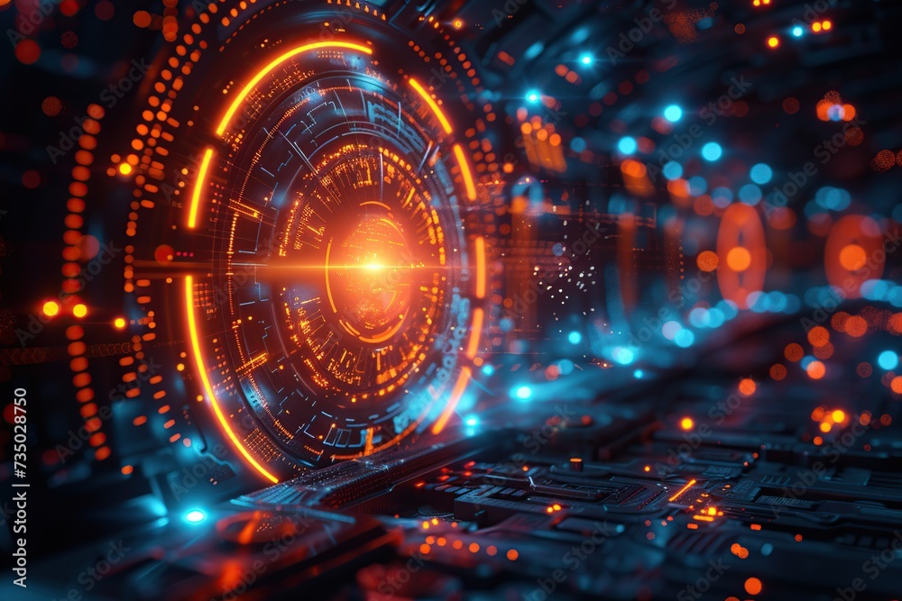 Obraz premium Abstract business science or technology background