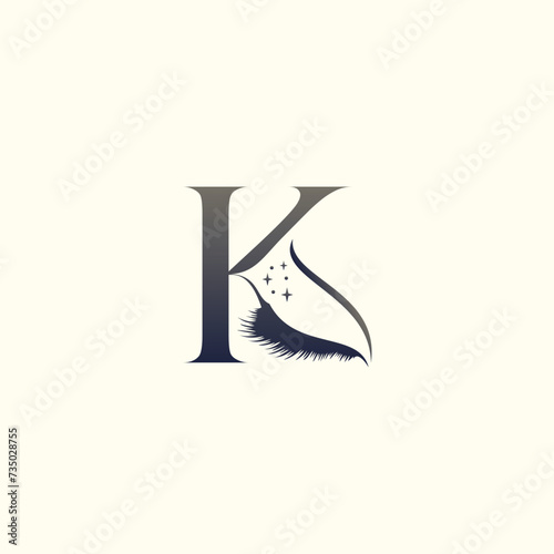 Eyelashes logo design vector for business beauty
