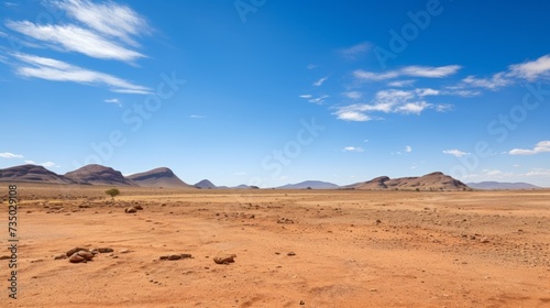 photo of the Namibia desert on a blue sky background on a sunny bright day --ar 16:9 --v 5.2 Job ID: 2ecf13b7-7c85-4c24-9e43-370e1b37a573