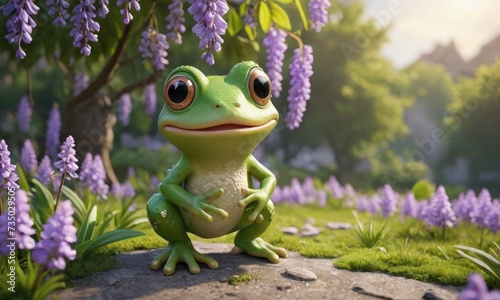 Whimsical Leap: Cute Frog Celebrates 29 February in Style