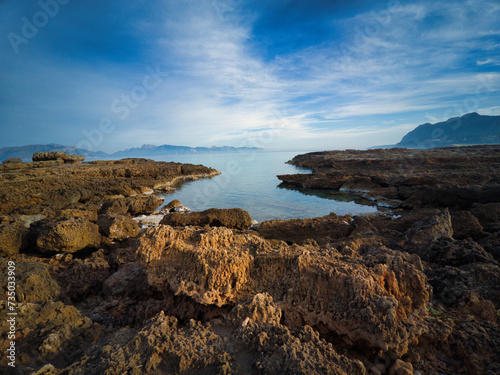 rocky coast of the north of mallorca