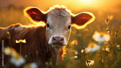 farm baby cow