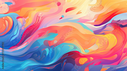 A majestic and expansive sunset, a sense of wonder and awe, with vibrant colors and dynamic patterns background Ai Generative