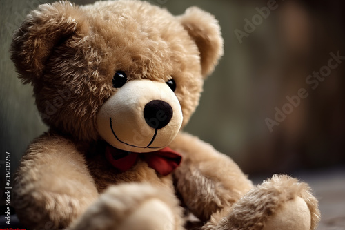 brown teddy bear made by midjourney