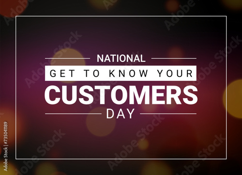 Know your customer day design business background. Know customer people banner concept template.