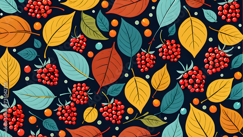 autumn leaves seamless background