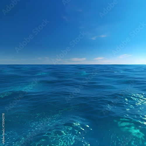 blue sea and sky made by midjourney
