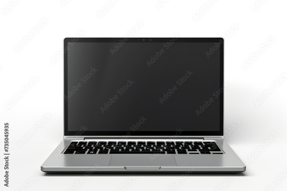 Modern laptop isolated on white background Generative Ai Modern laptop isolated on white background Generative Ai