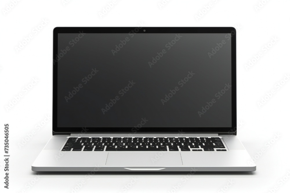 Modern laptop isolated on white background Generative Ai Modern laptop isolated on white background Generative Ai