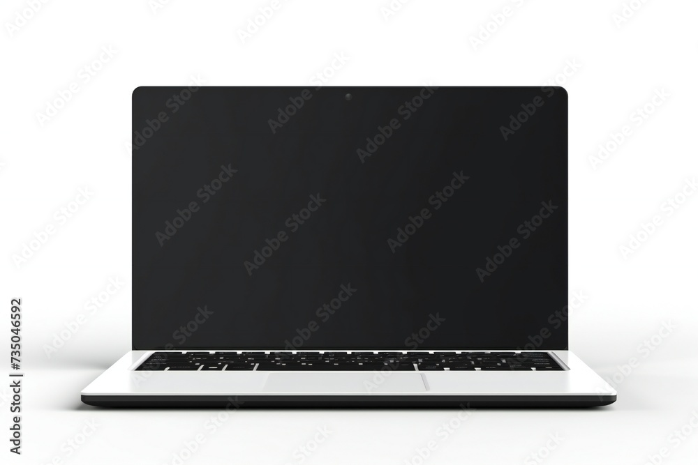 Modern laptop isolated on white background Generative Ai Modern laptop isolated on white background Generative Ai