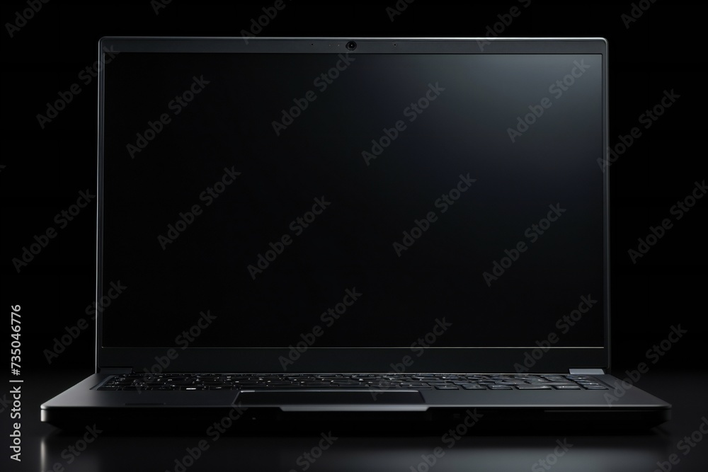 Modern laptop isolated on white background Generative Ai Modern laptop isolated on white background Generative Ai