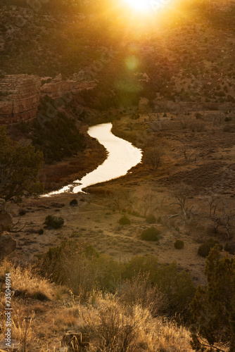 Canadian River, Mills Canyon, Kiowa National Grassland, New Mexico photo