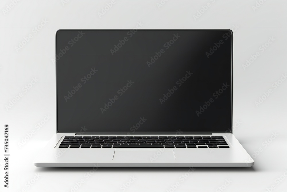 Modern laptop isolated on white background Generative Ai Modern laptop isolated on white background Generative Ai