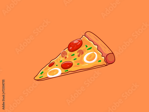 illustration of pizza