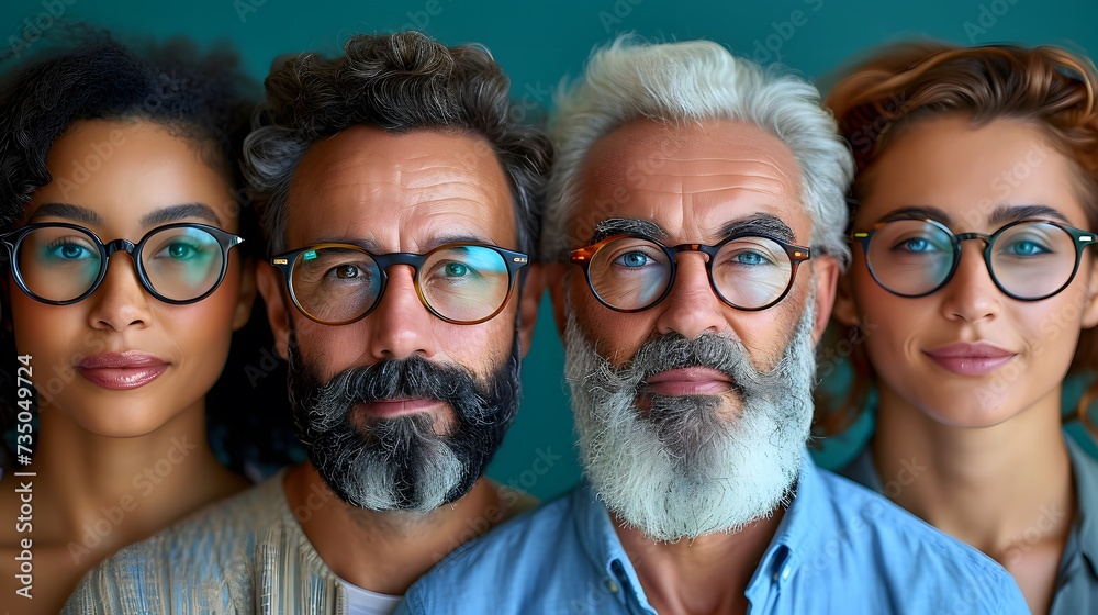 portraits  individuals of different ages, ethnicities, and genders,