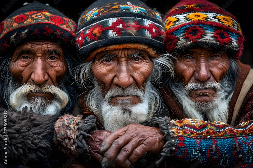 Fototapeta premium portraits individuals from various ethnic backgrounds