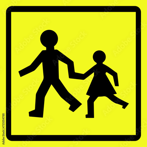 Logo transport enfants, transport scolaire.
