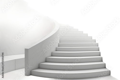 Modern Stairs for Contemporary Spaces on Transparent Background, PNG