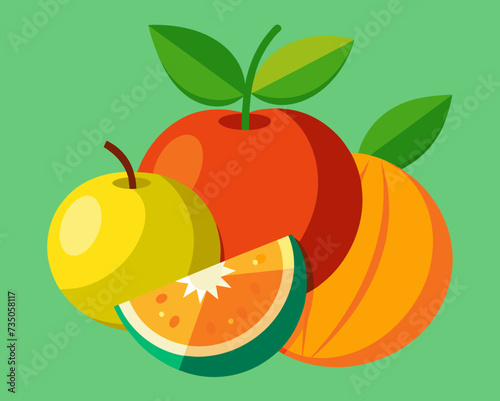 fruit berry crop healthy food vector illustration grain product harvest 