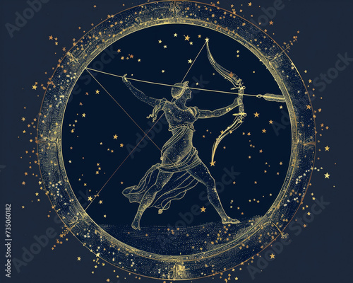 Sagittarius stands bold in the celestial sphere its starry form a beacon in the vast night sky