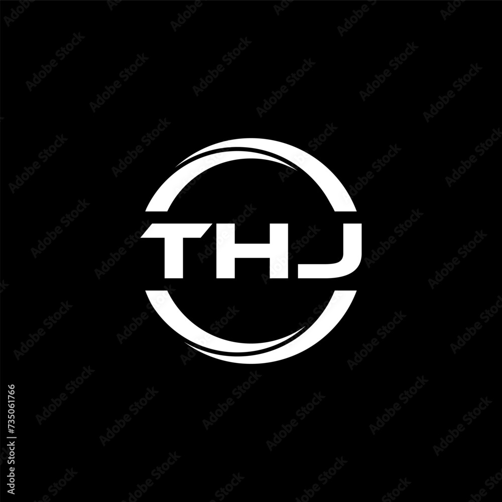 THJ letter logo design with black background in illustrator, cube logo, vector logo, modern alphabet font overlap style. calligraphy designs for logo, Poster, Invitation, etc. THJ letter logo design with black background in illustrator, cube logo, vector logo, modern alphabet font overlap style. calligraphy designs for logo, Poster, Invitation, etc.