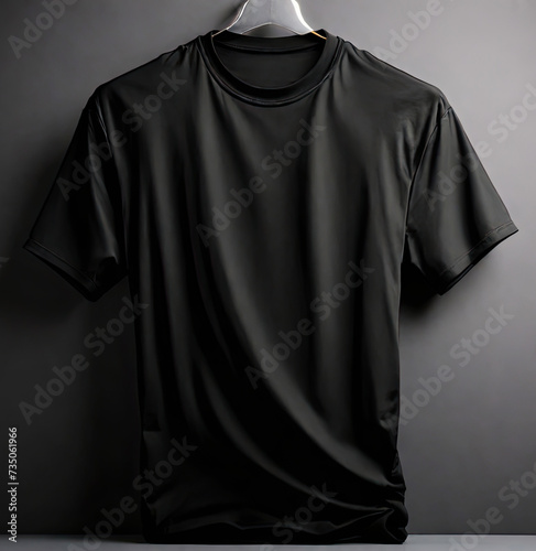 black t - shirt mockup