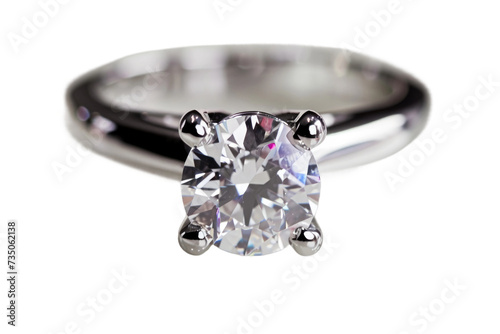 Prong Ring Style on Transparent Background, PNG