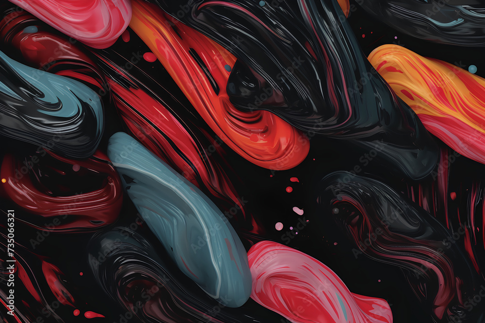 Obraz premium abstract red background made by midjourney