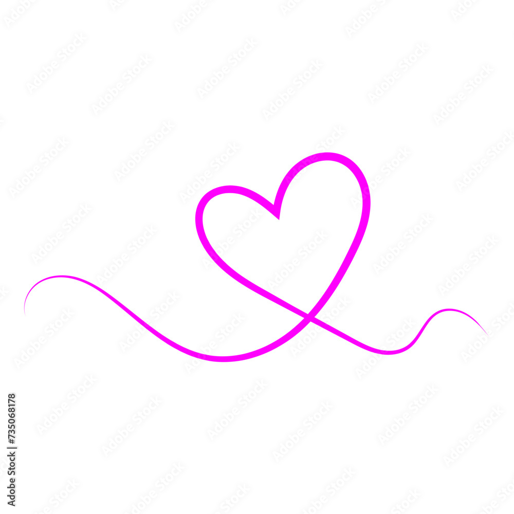  line drawing of a heart