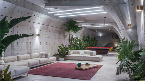 l'intérieur d'un bunker anti atomique de milliardaire