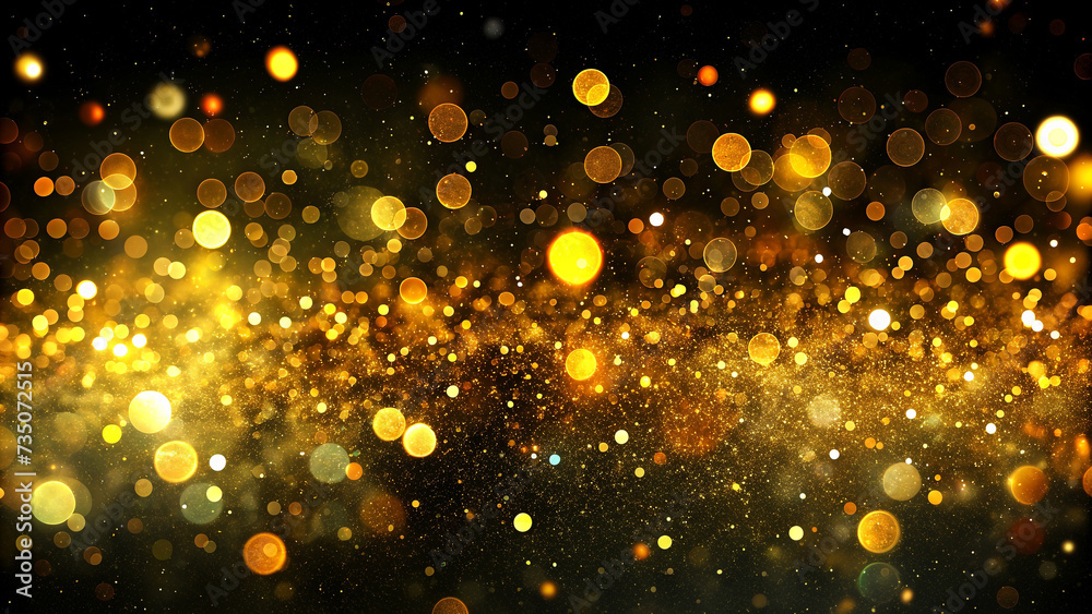 Abstract bokeh and glitter background