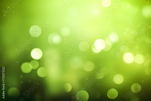 green bokeh background made by midjourney